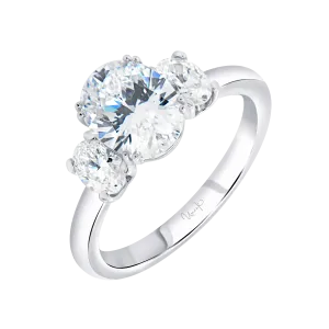 0.61ctw Oval Solitaire Engagement Ring