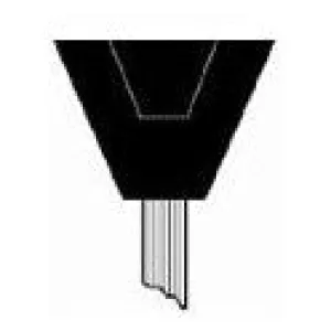 1-3/8" x 1" Mounted Points PT-60P Brown A Shaped