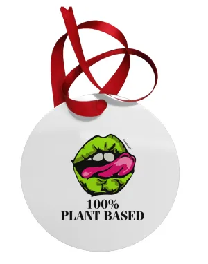 100% Plant Based Circular Metal Ornament