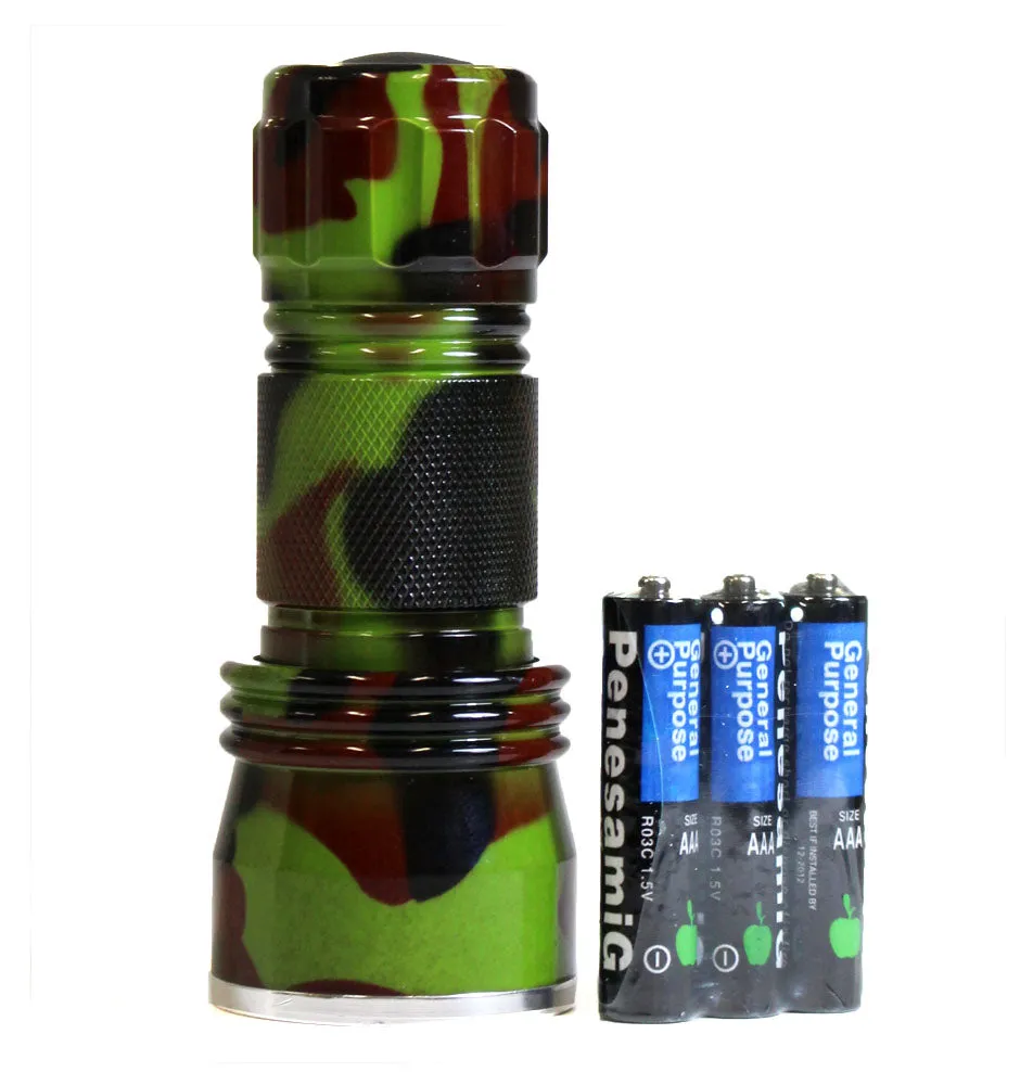 3-3/4 inch 21 LED Camouflage Flashlight With Batteries Included :(Units= 14)