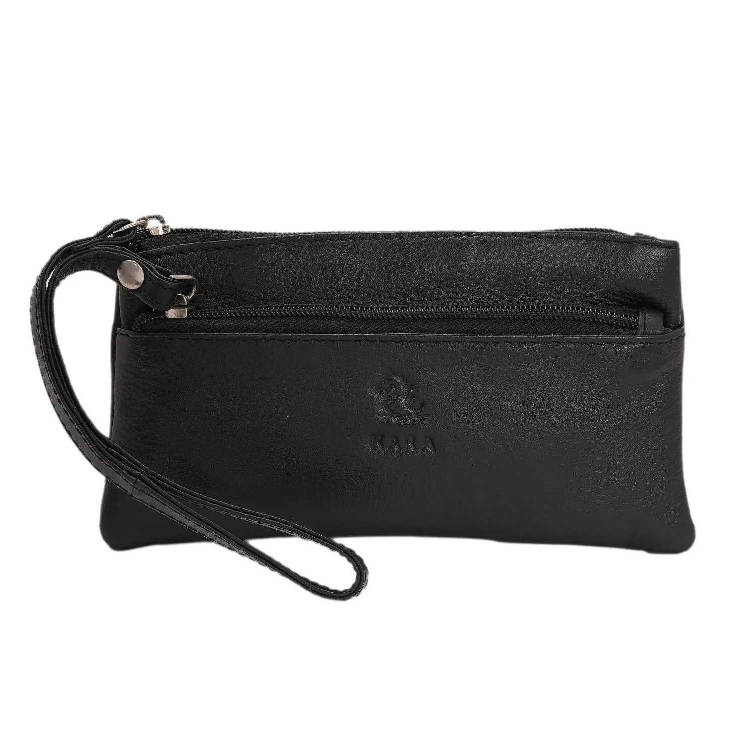 7027 Brown Leather Hand Pouch
