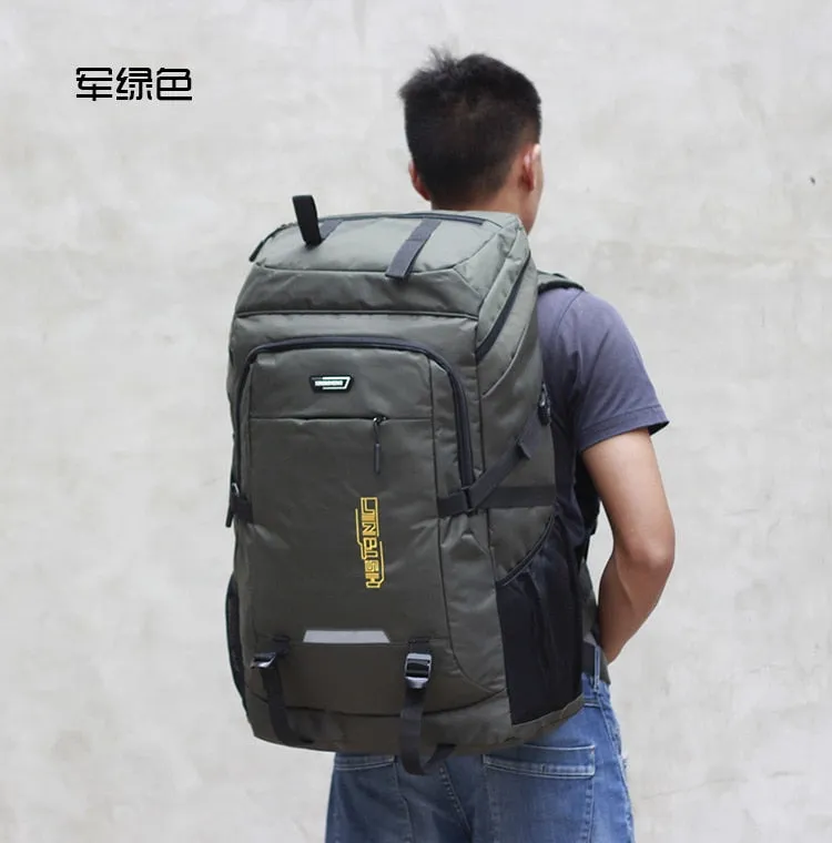 80L 50L Men's Outdoor Backpack Climbing Travel Rucksack Sports Camping Hiking Backpack School Bag Pack For Male Female Women