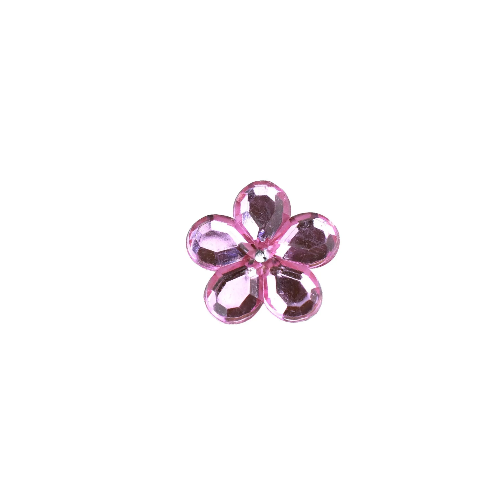 Acrylic Flower Gemstone Embellishments, 3/4-Inch, 50-Count