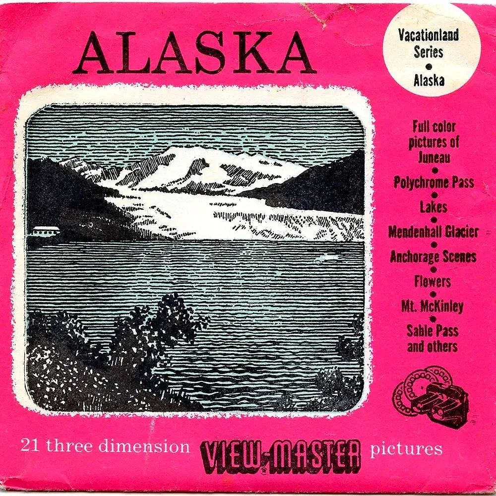 ALASKA - View-Master 3 Reel Packet - 1950s views - vintage - (ECO-AK-S3D)