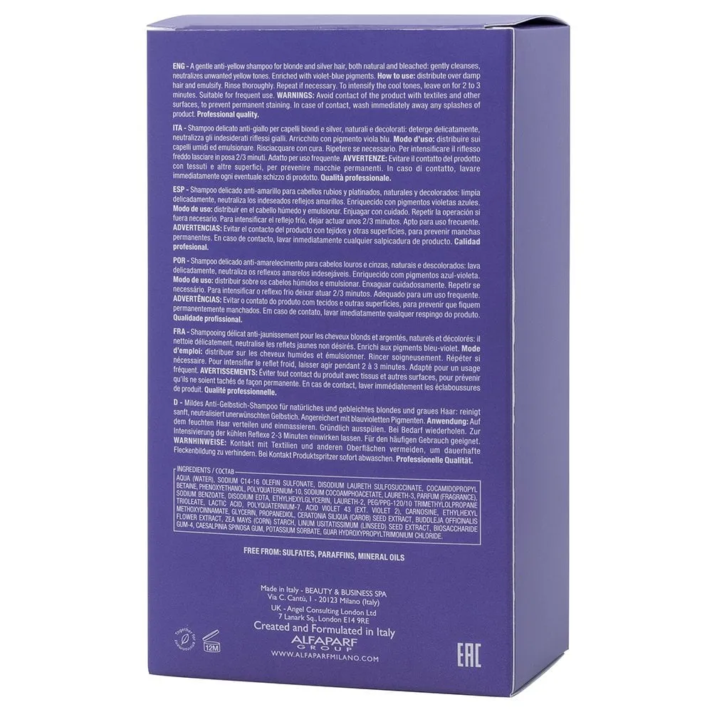 Alfaparf Milano Semi Di Lino Blonde Anti-Yellow Low Shampoo 250ml