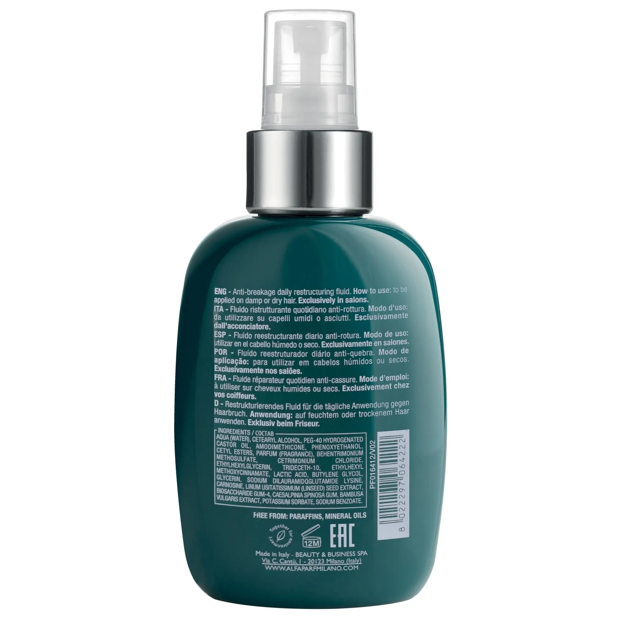 Alfaparf Milano Semi Di Lino Reconstruction Anti-Breakage Daily Fluid 125ml