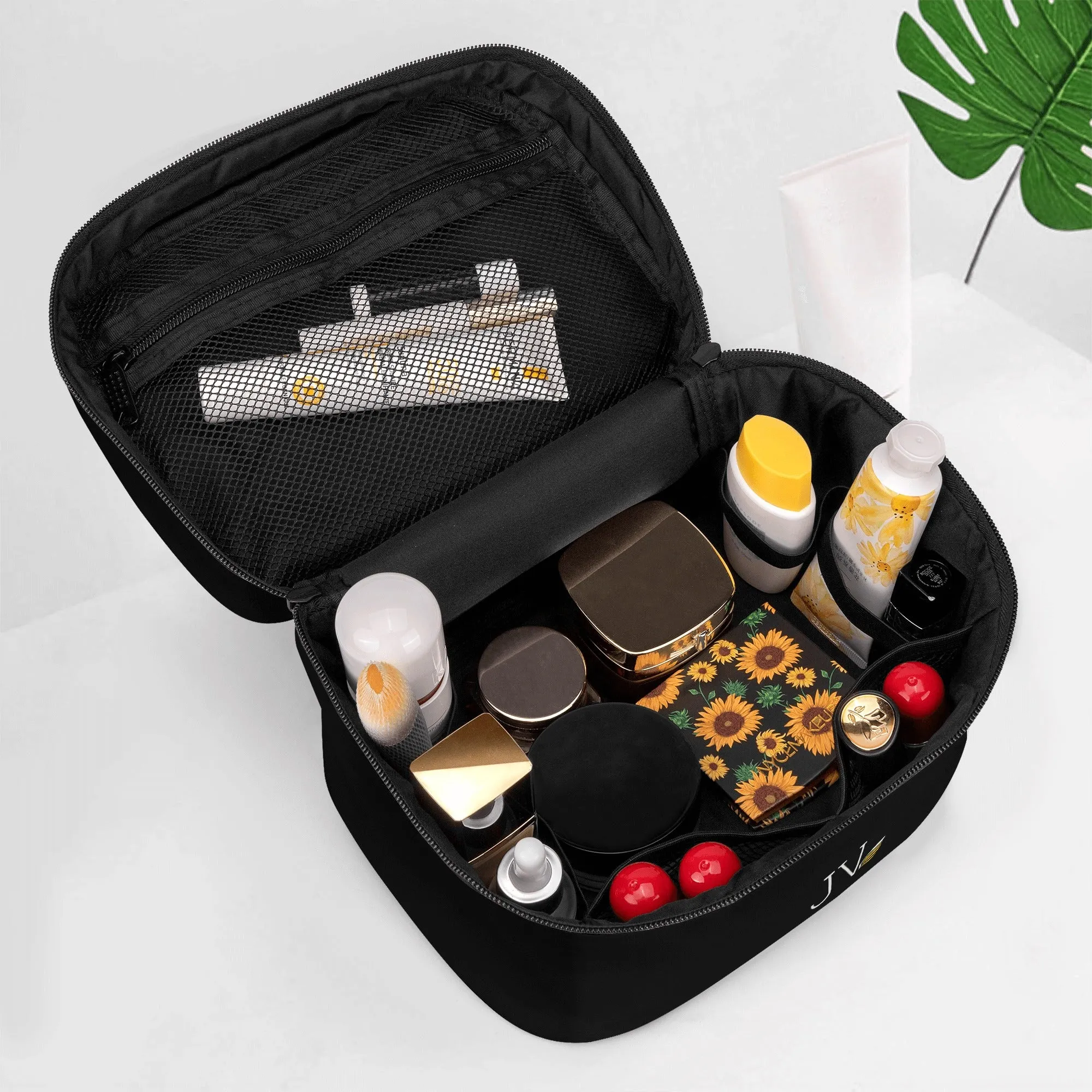 All Over Printing Leather Cosmetic Bag