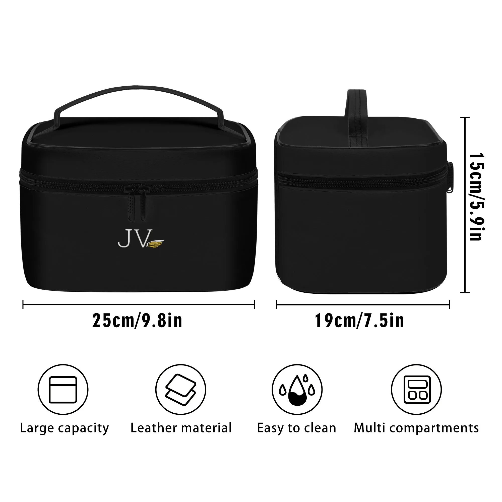 All Over Printing Leather Cosmetic Bag