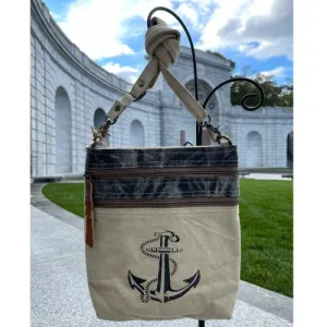 Anchor Canvas Crossbody Bag
