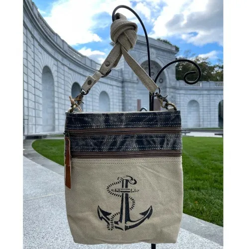 Anchor Canvas Crossbody Bag