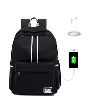 Back to School Backpack for Girls Waterproof Bookbag with USB Charging Port Fits 16 Inches Laptop