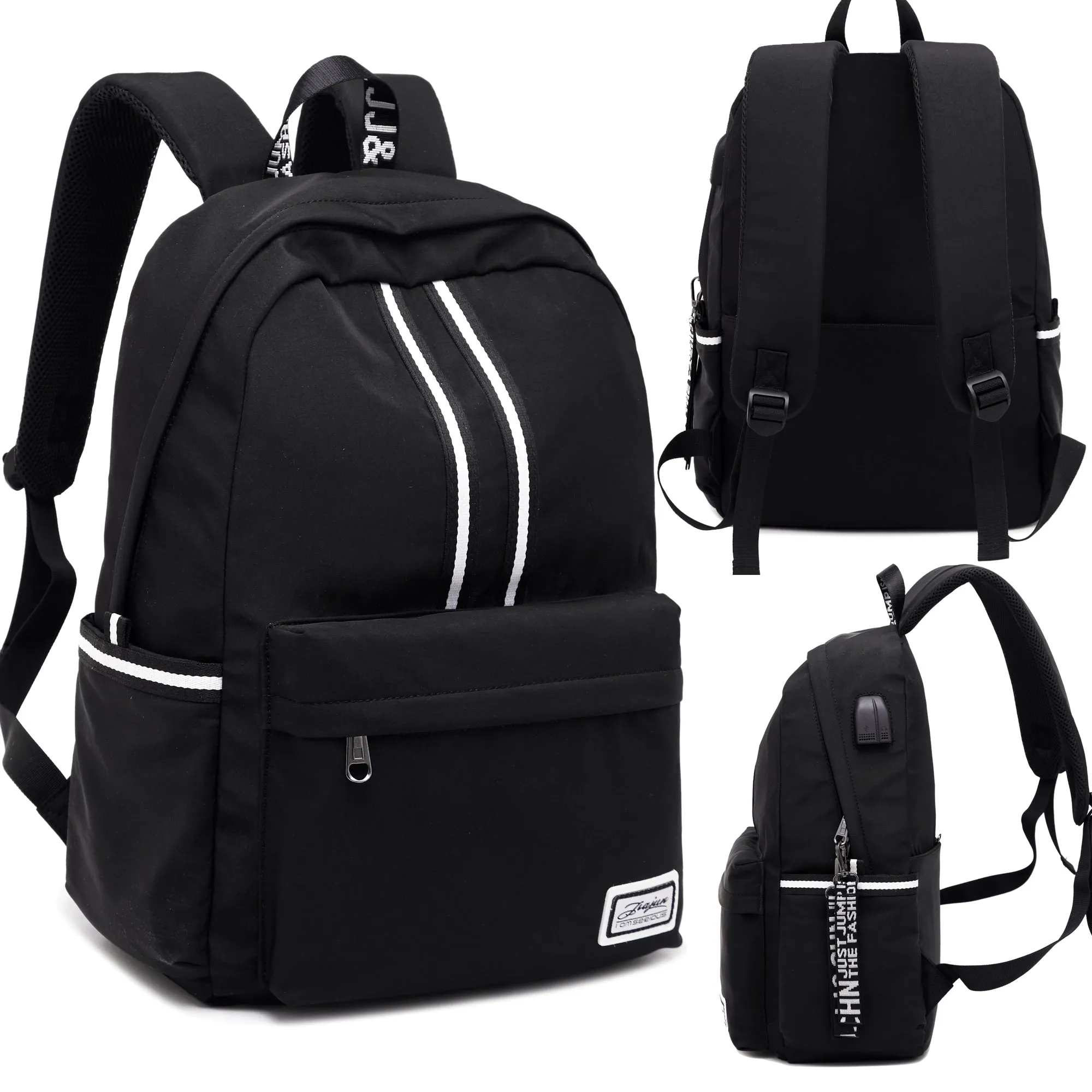 Back to School Backpack for Girls Waterproof Bookbag with USB Charging Port Fits 16 Inches Laptop