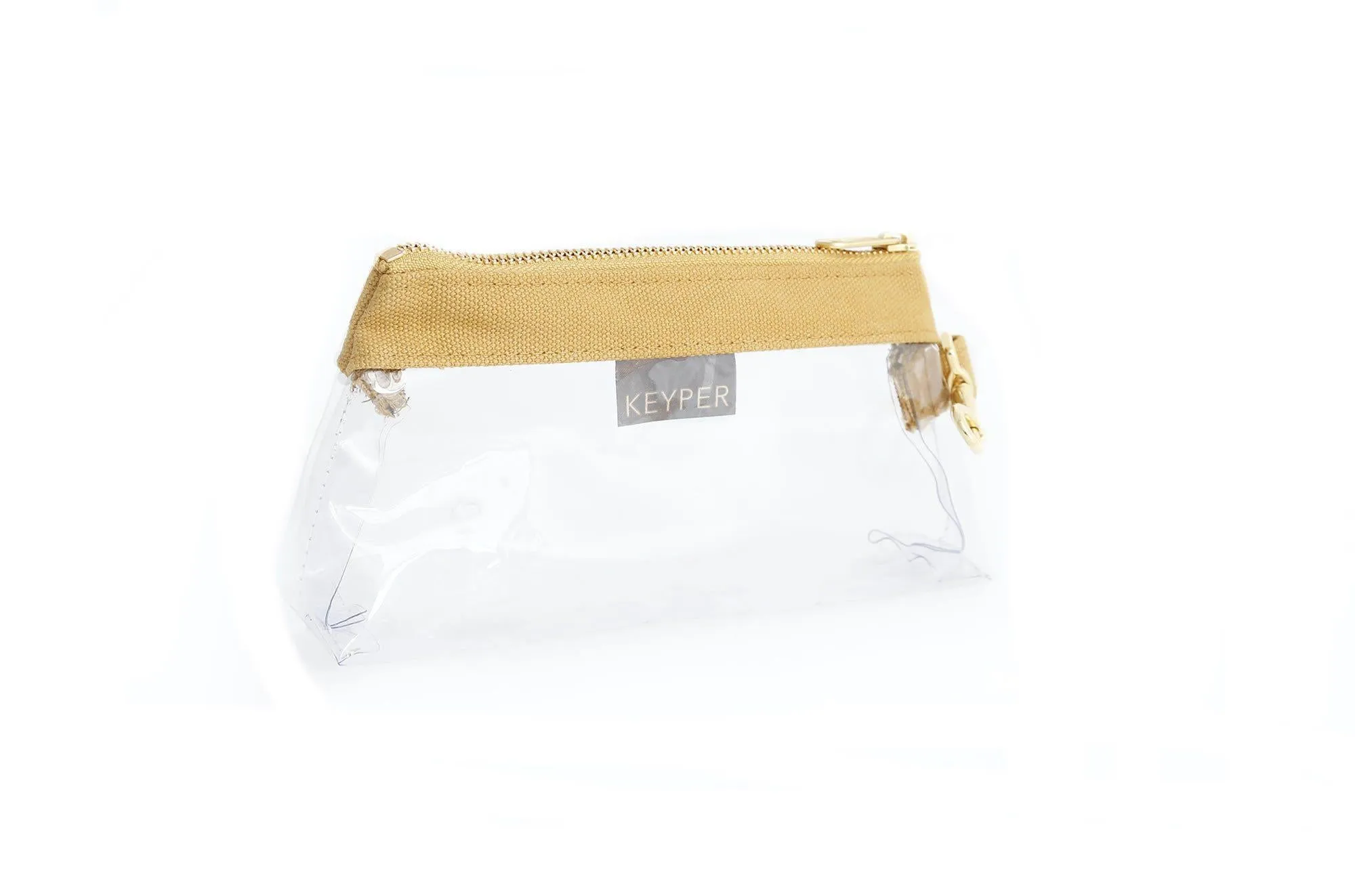 Beige CLEAR Bag  - Classic Canvas Trim