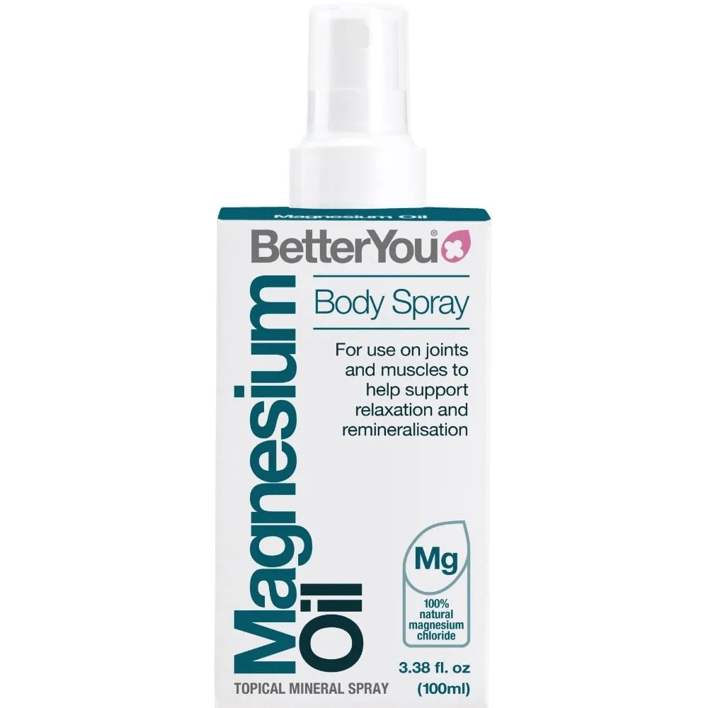 BetterYou Magnesium Oil Topical Mineral Oil Body Spray 100ml