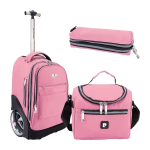 Big Wheel School Trolley Set of 3 Pink