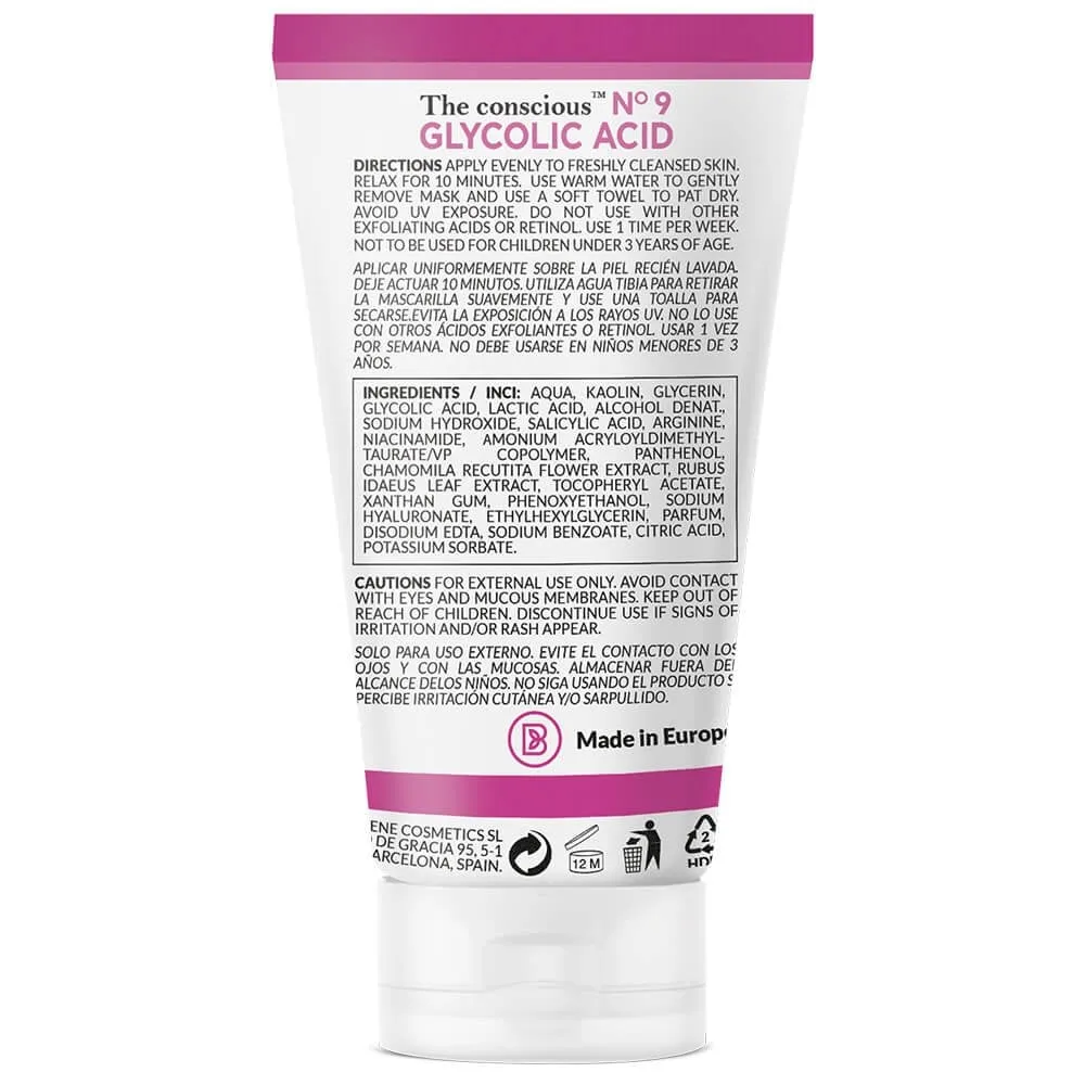 Biovene The Conscious No. 9 Glycolic Acid Smooth Babyface Exfoliating Face Mask 50ml