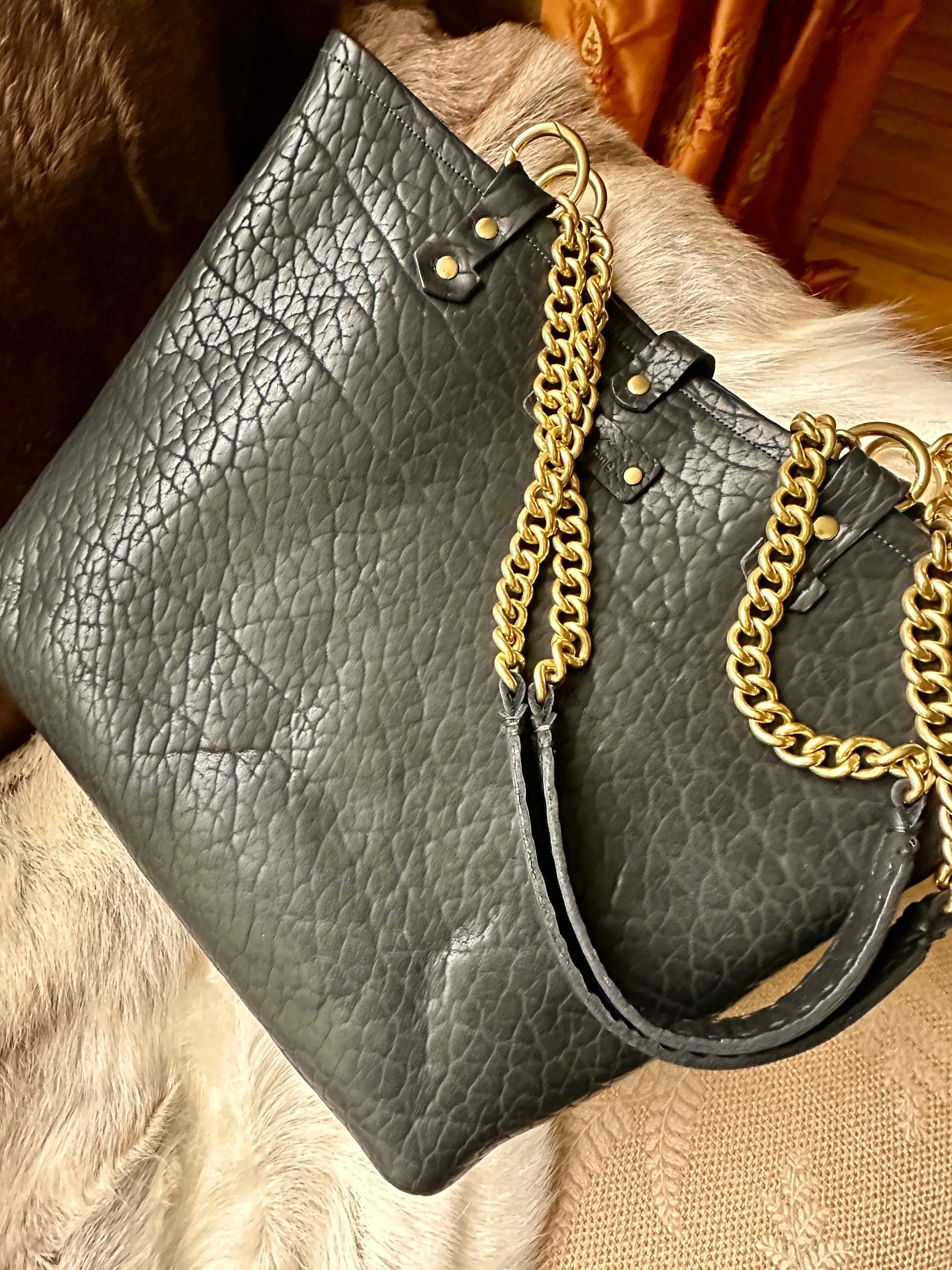 Bison & Badger Tote - As Seen in Cowboys & Indians - Currently Made to Order