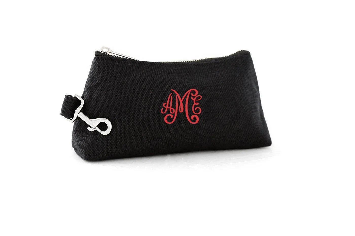 Black Canvas Luxe Bag with Monogram