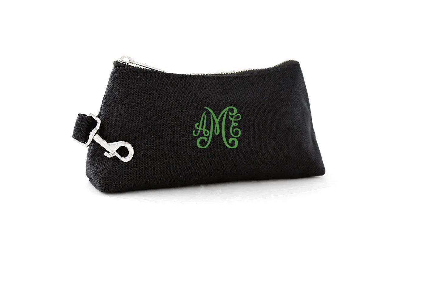 Black Canvas Luxe Bag with Monogram