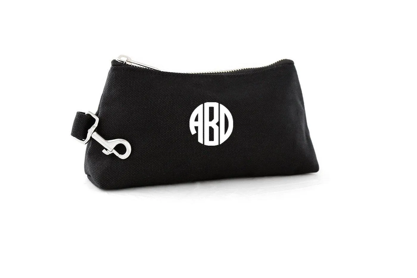 Black Canvas Luxe Bag with Monogram