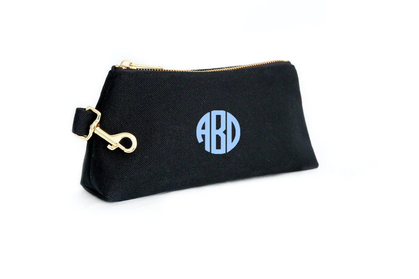 Black Canvas Luxe Bag with Monogram
