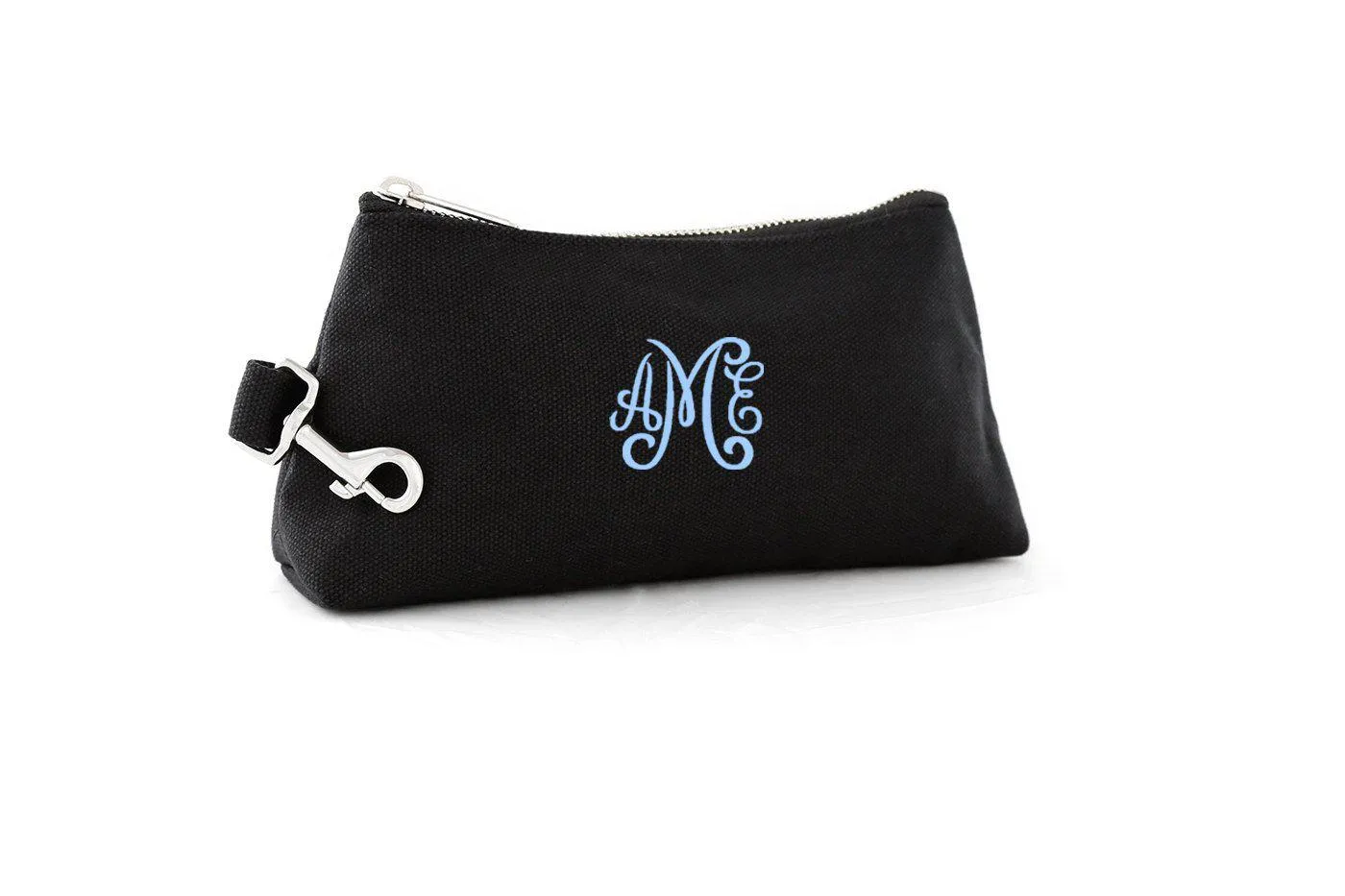 Black Canvas Luxe Bag with Monogram