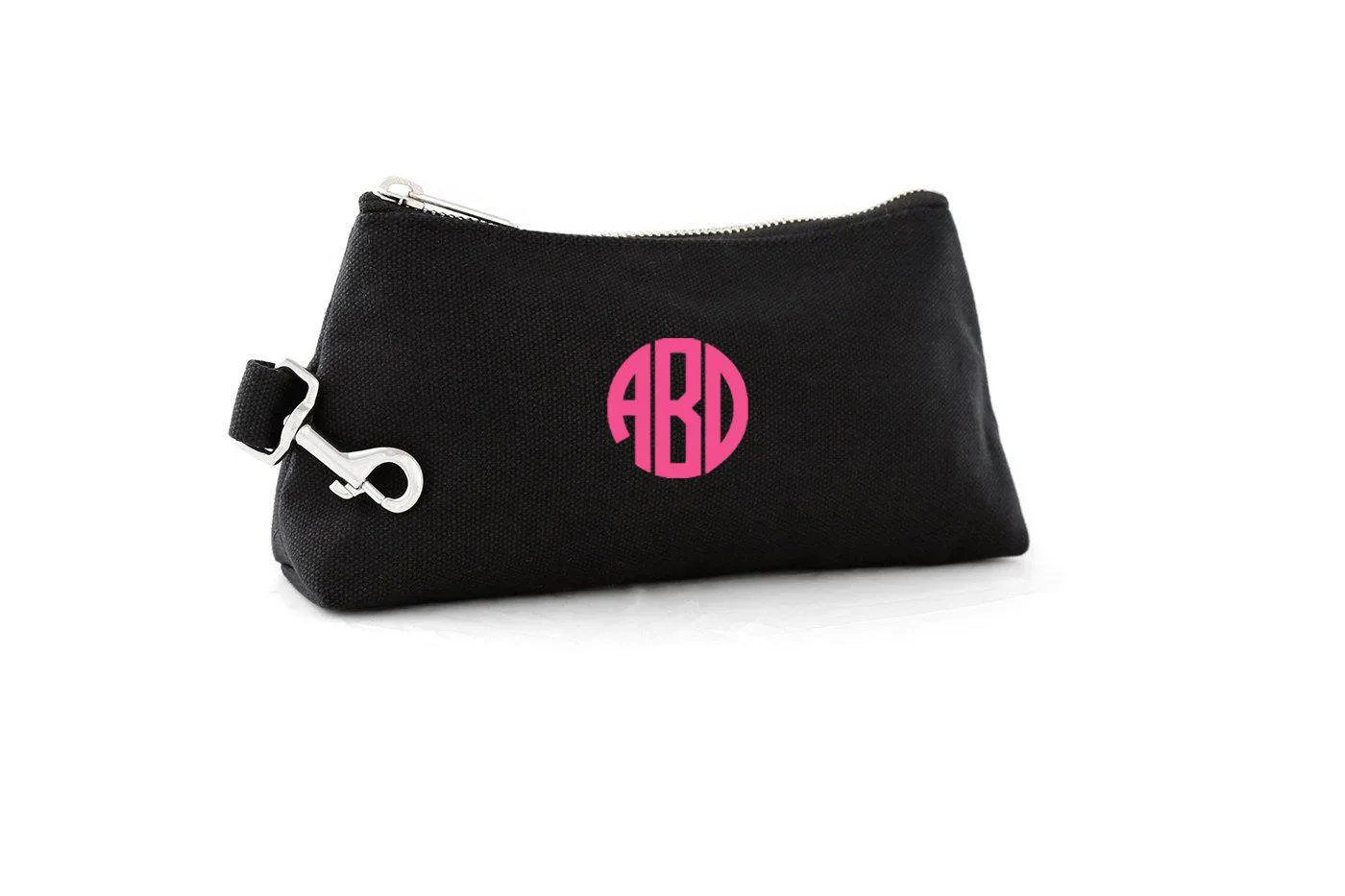Black Canvas Luxe Bag with Monogram