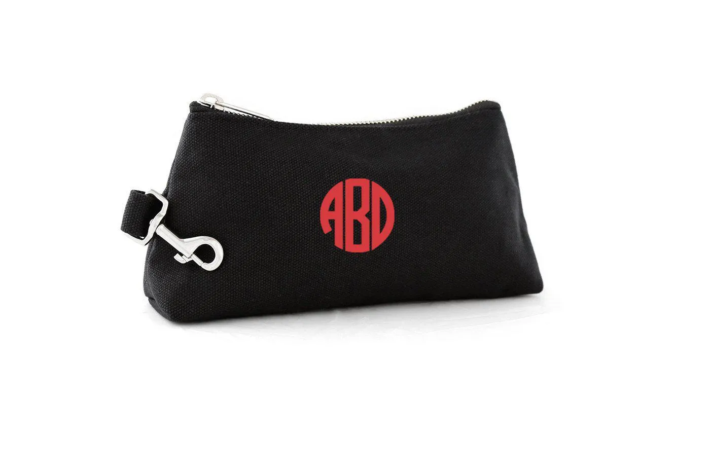 Black Canvas Luxe Bag with Monogram