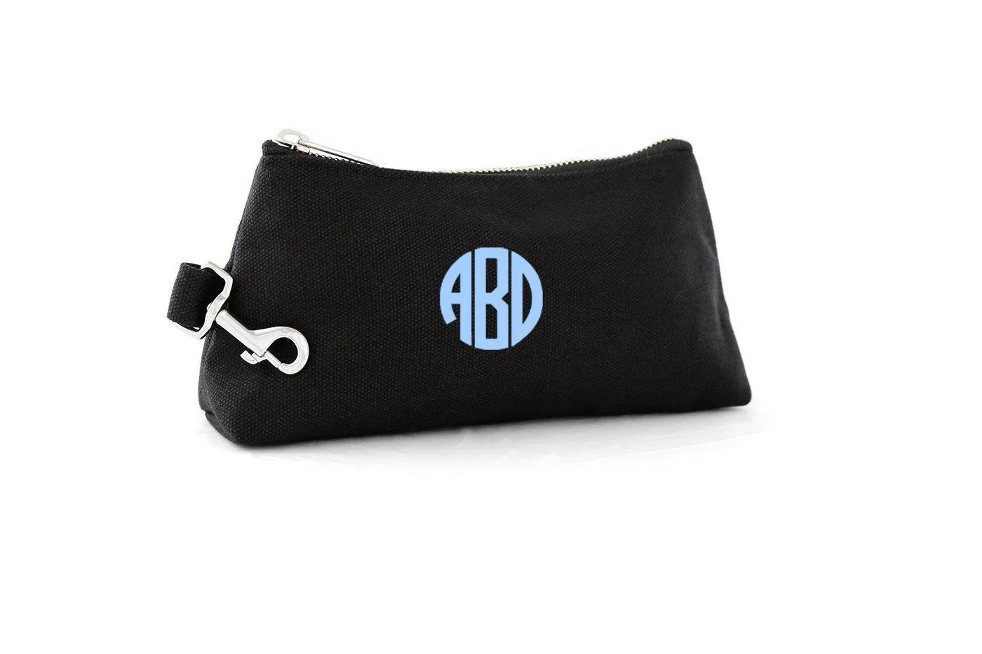 Black Canvas Luxe Bag with Monogram