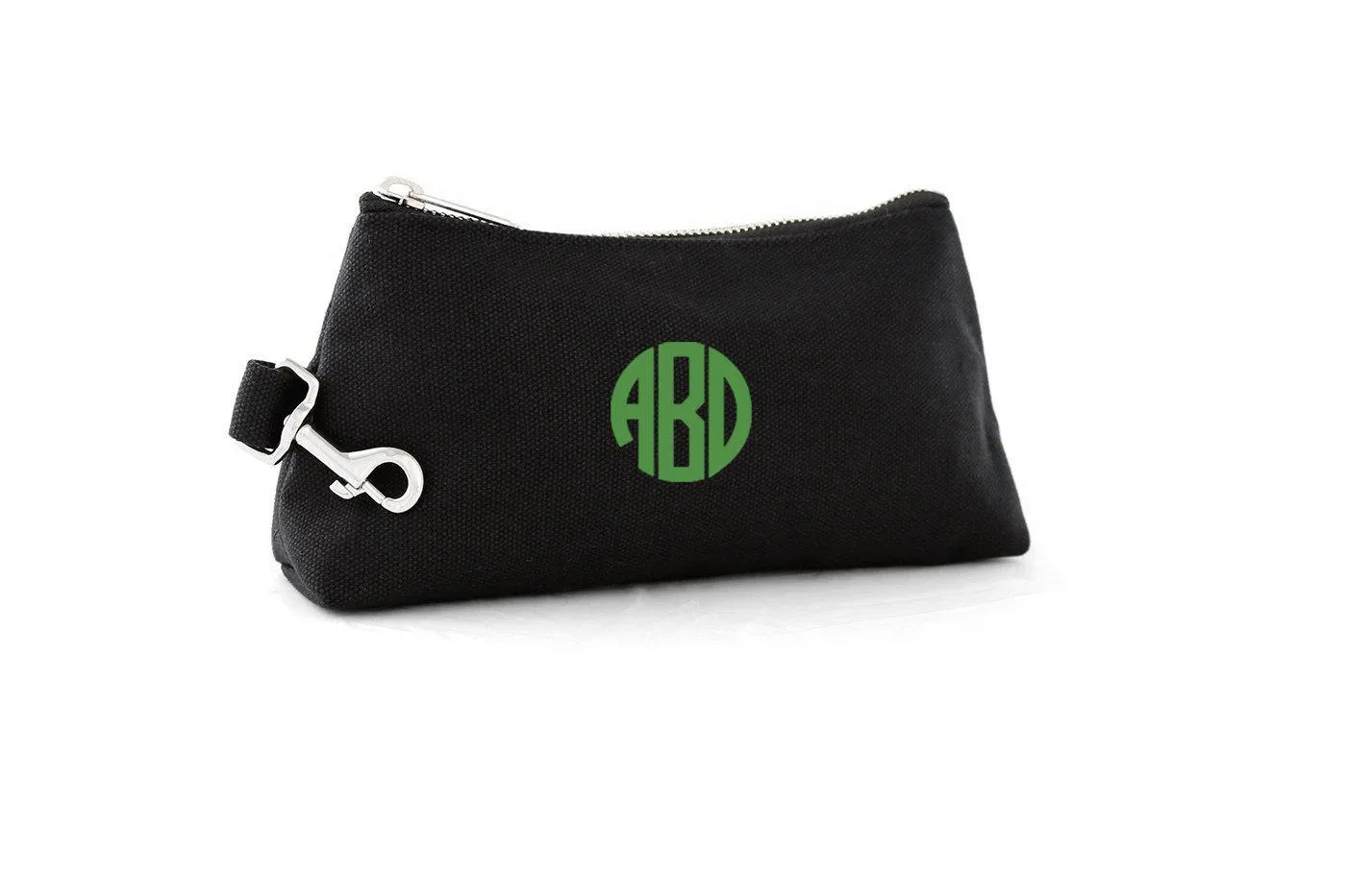 Black Canvas Luxe Bag with Monogram