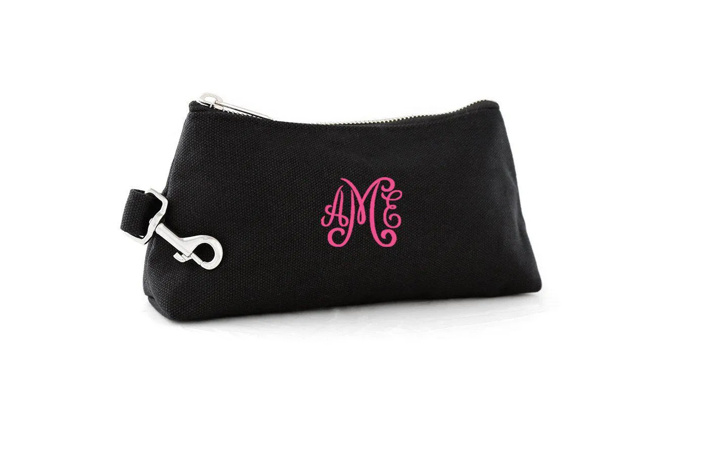 Black Canvas Luxe Bag with Monogram