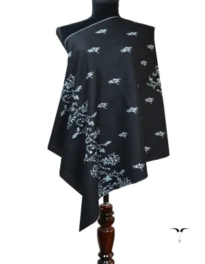 black embroidery pashmina stole 8390