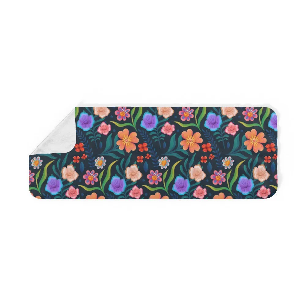 Blanket Scarf - Very Floral Green