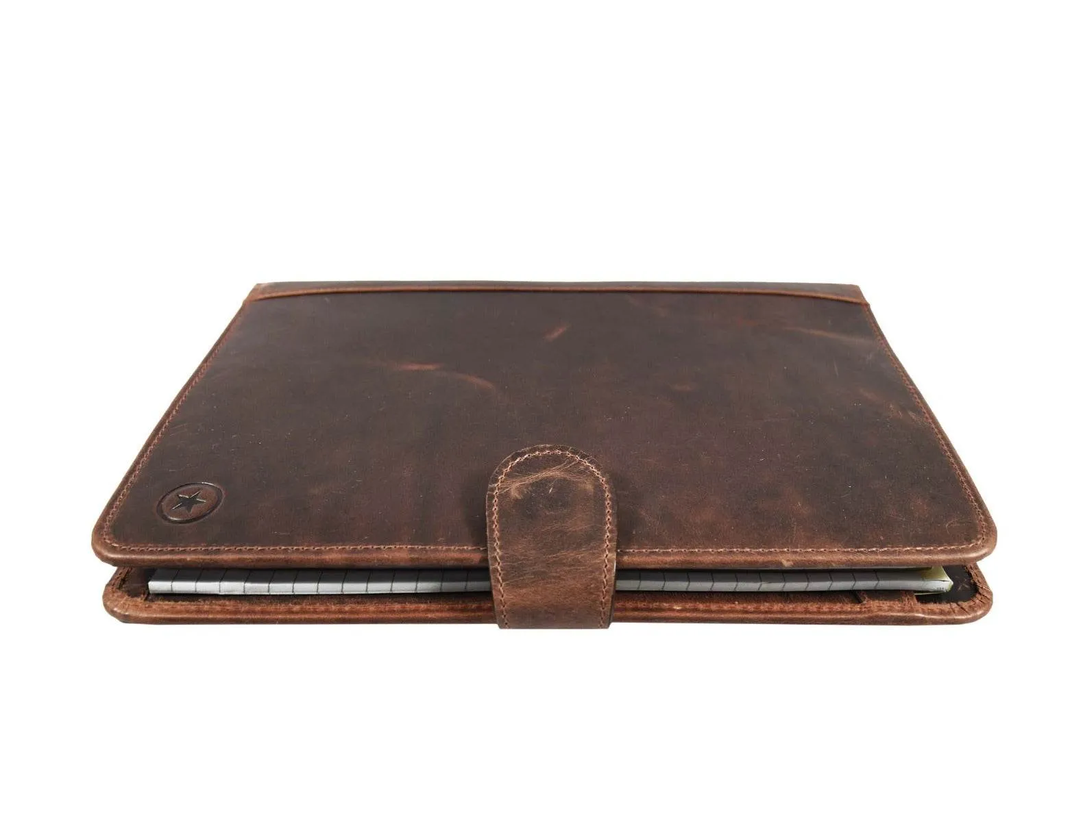 Boulder Leather Messenger Bag & Organizer Combo - Brown