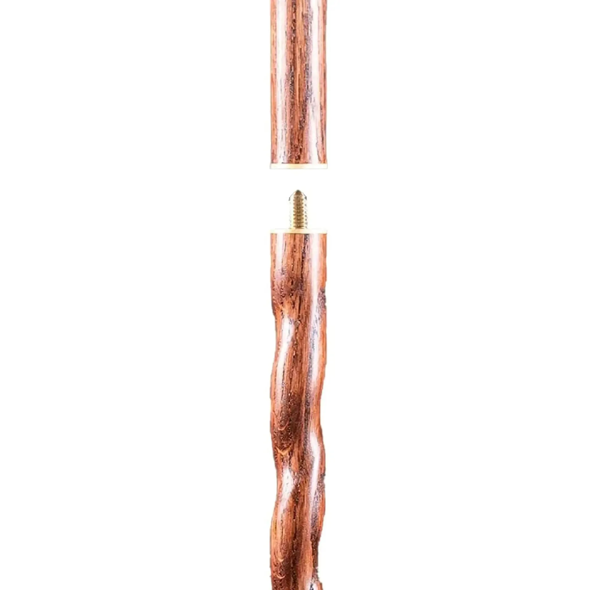 Brazos™ Twisted Oak Traveler's Handcrafted Walking Stick, 55-Inch, Brown