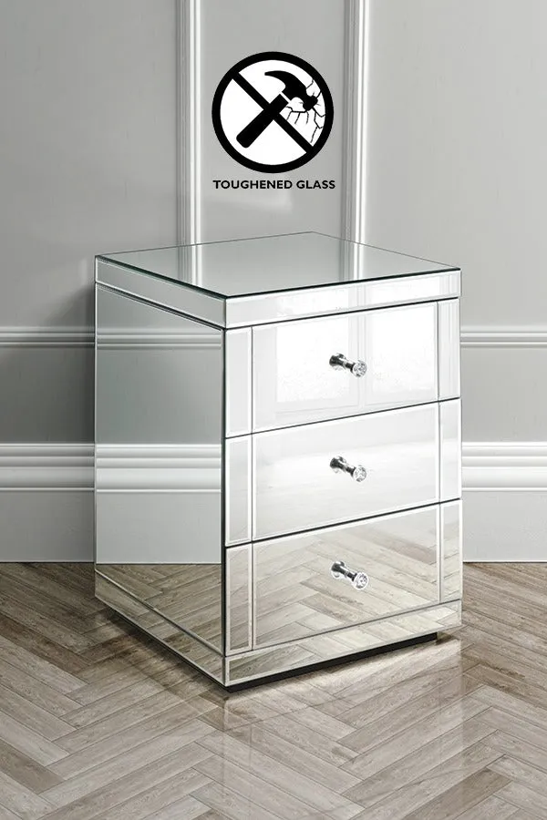 Bridgette Mirror 3 Drawer Pedestal