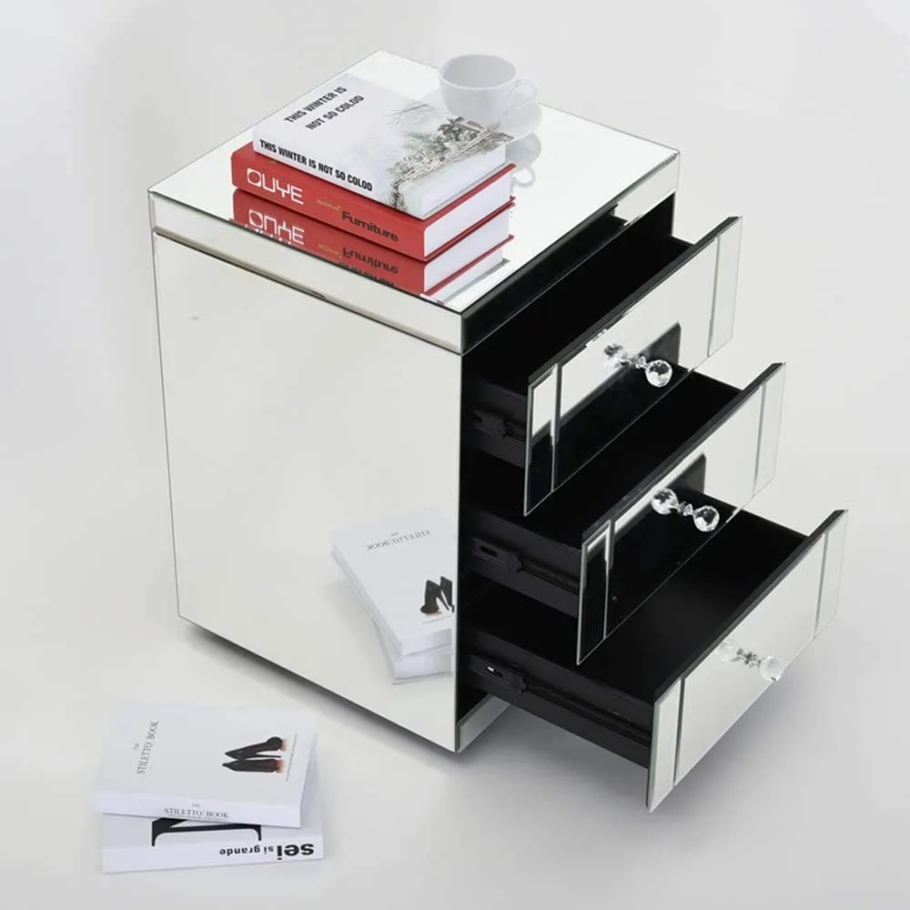 Bridgette Mirror 3 Drawer Pedestal