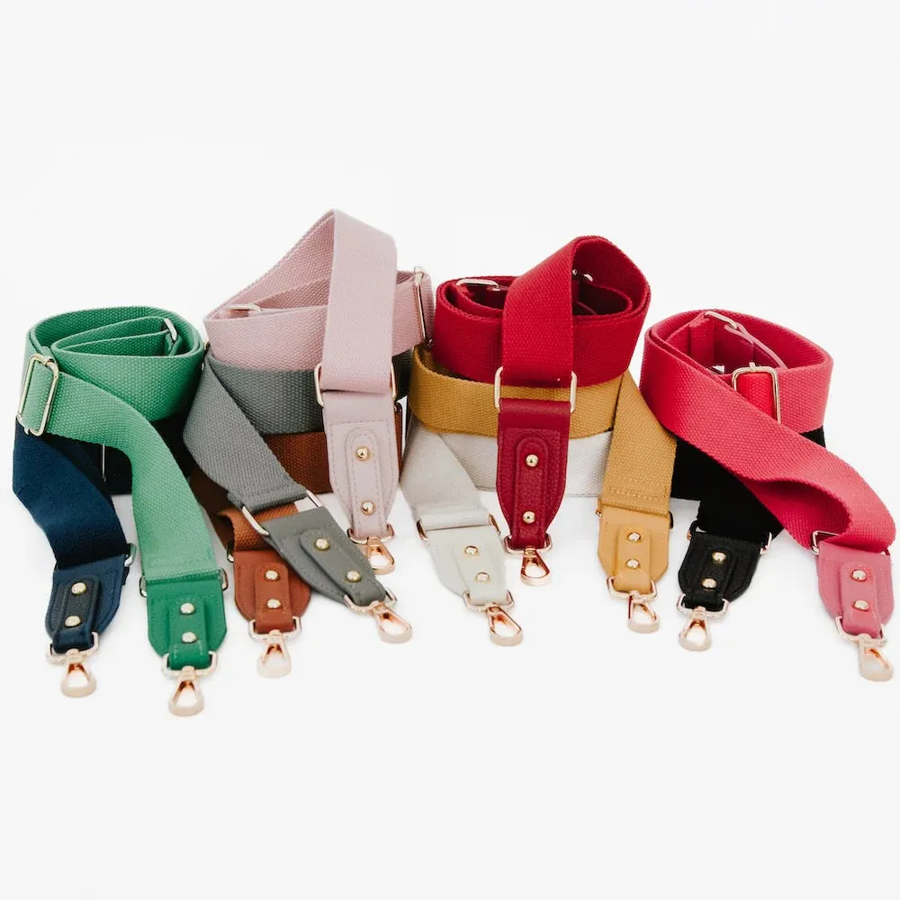 Callie Canvas Adjustable Strap - Navy