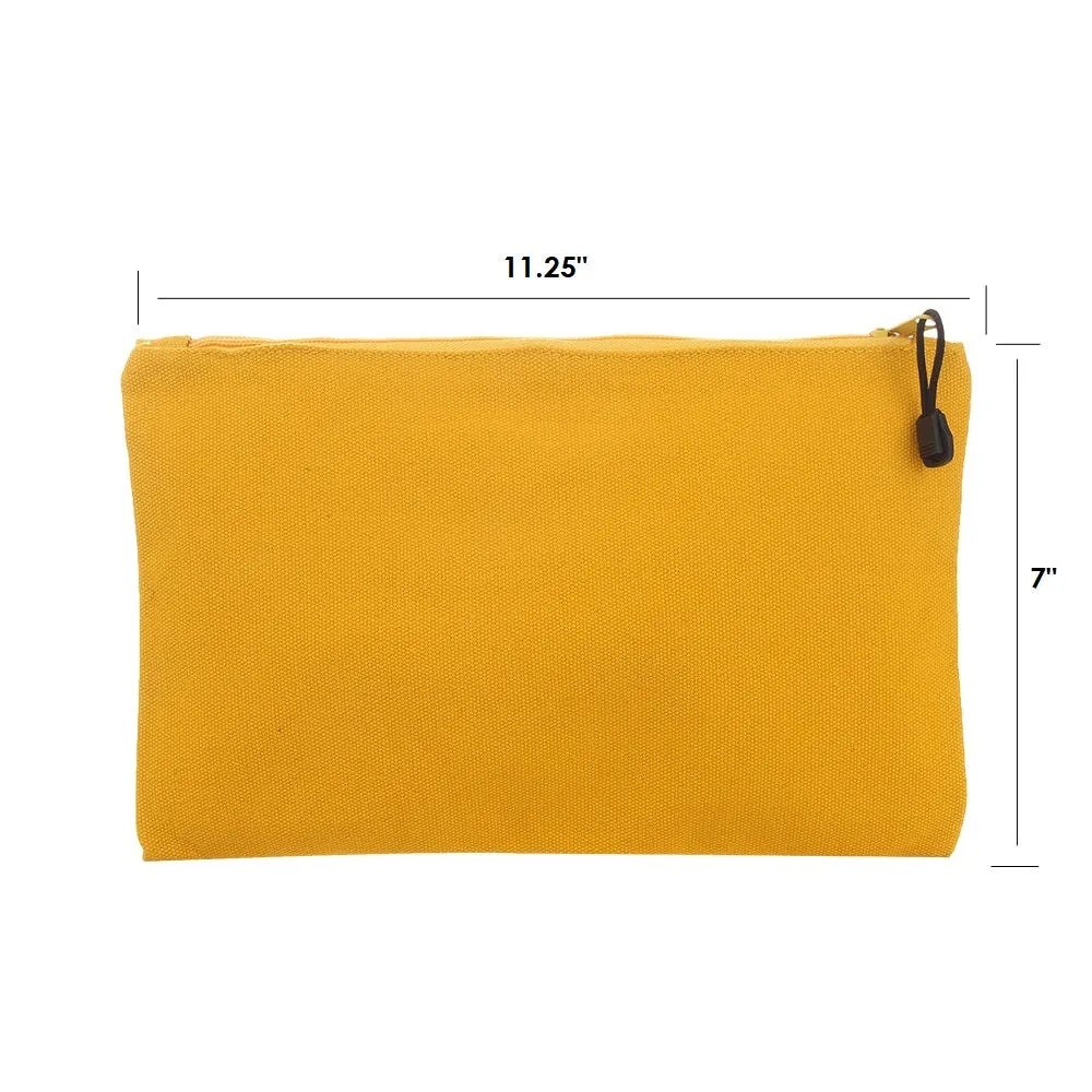Canvas Zippered Pouch: Gecko
