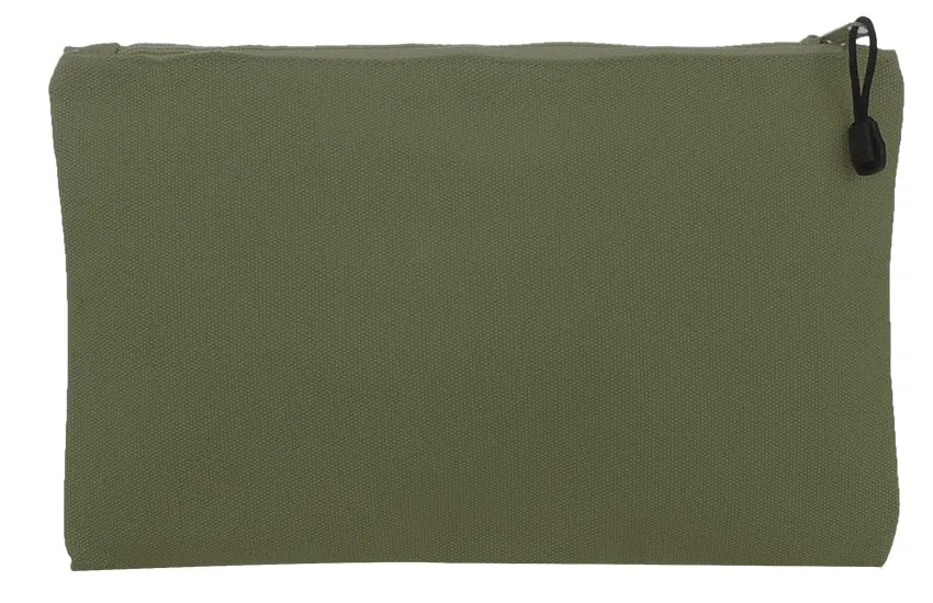 Canvas Zippered Pouch: Gecko