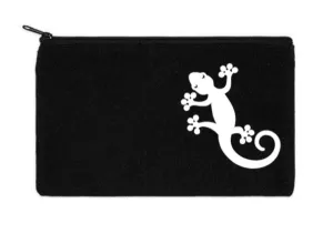Canvas Zippered Pouch: Gecko