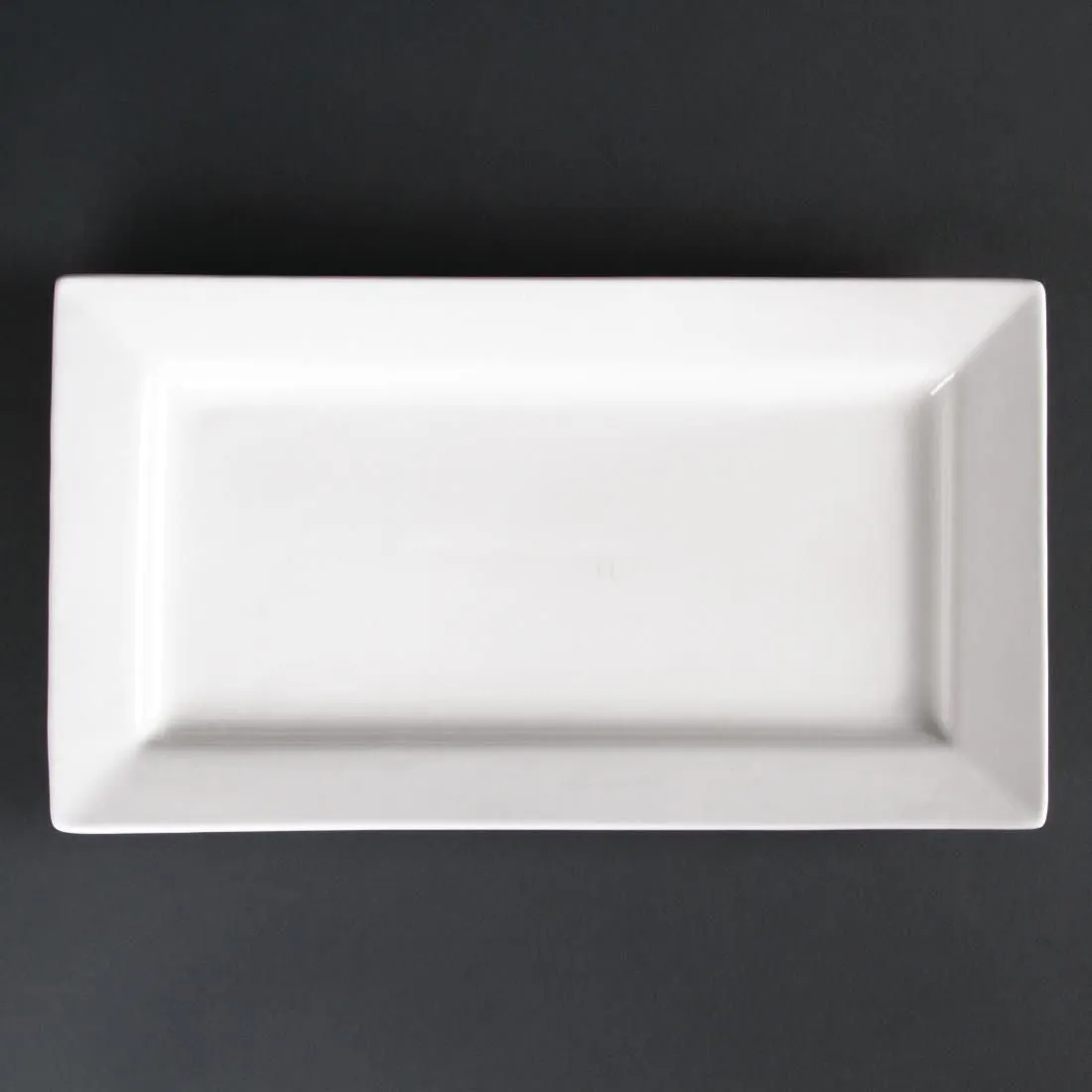 CD631 Lumina Wide Rim Rectangular Plates 310mm (Pack of 2)