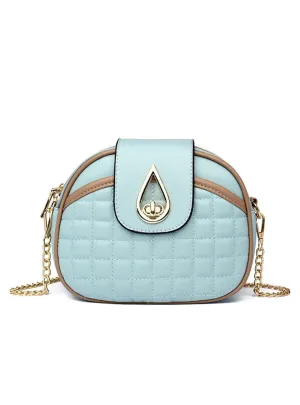 Chain Slung Shoulder Small Round Bag