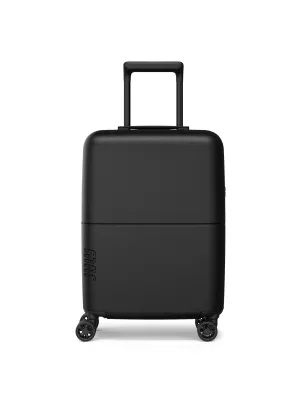 Charcoal carry-on suitcase