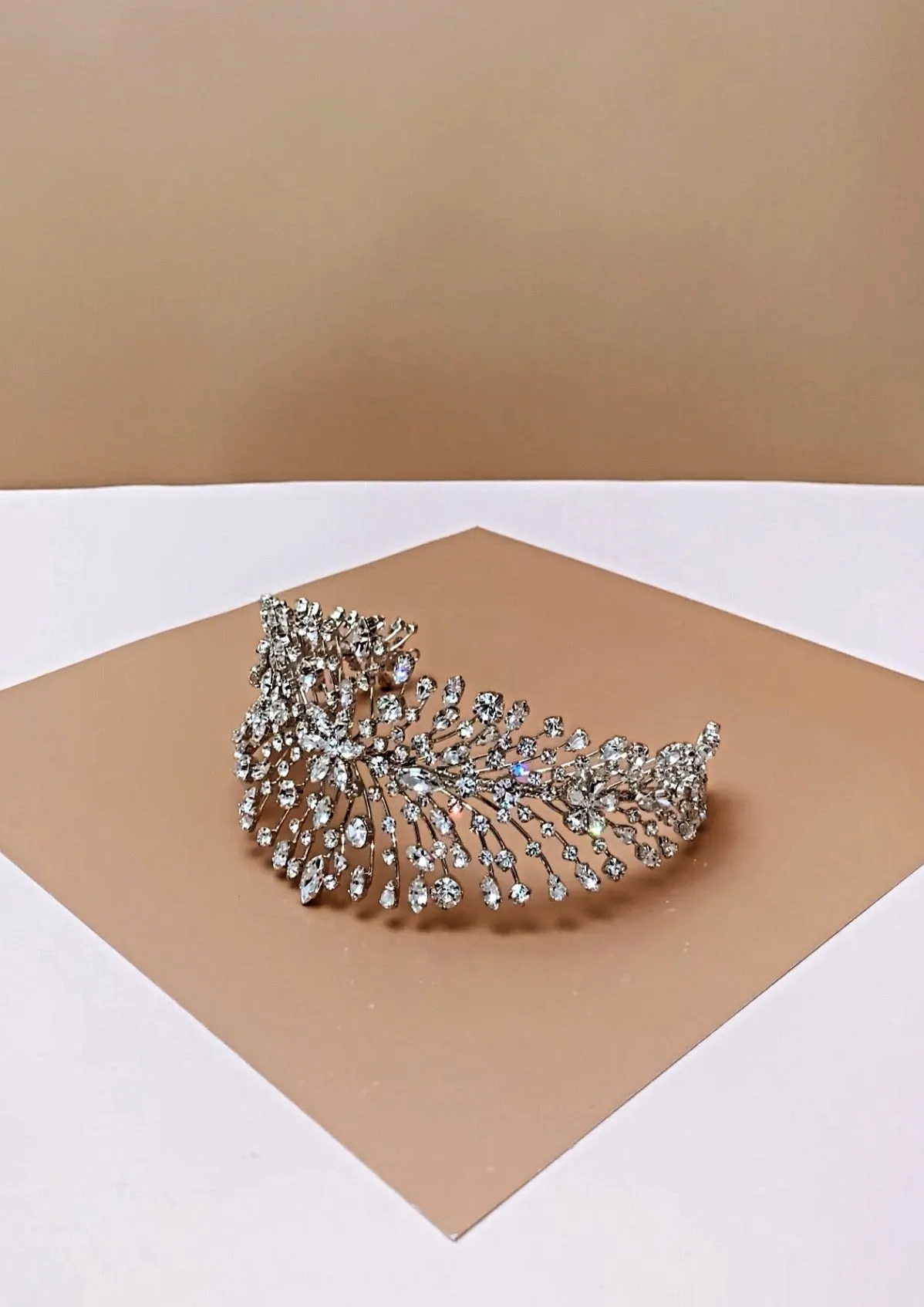 CHARLOTTE Bridal Luxurious Headpiece, Swarovski Wedding Headband