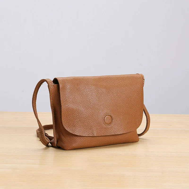 Chic Womens Leather Satchel Bag Small Crossbody Bags Purses for Women