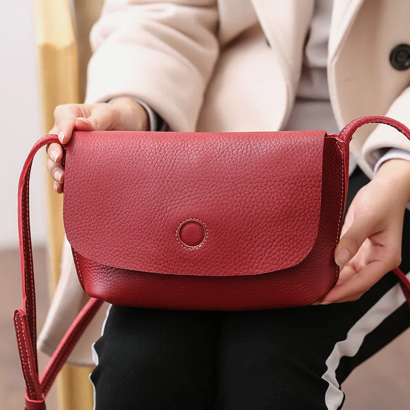 Chic Womens Leather Satchel Bag Small Crossbody Bags Purses for Women