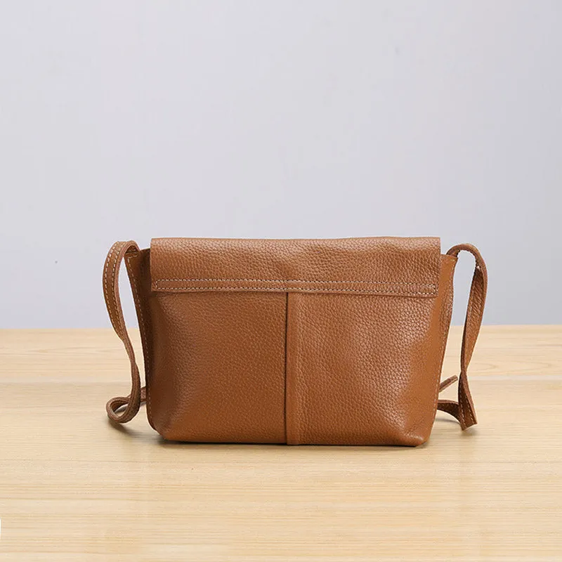 Chic Womens Leather Satchel Bag Small Crossbody Bags Purses for Women