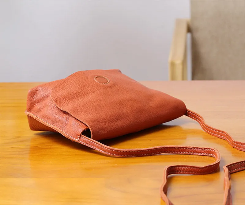 Chic Womens Leather Satchel Bag Small Crossbody Bags Purses for Women
