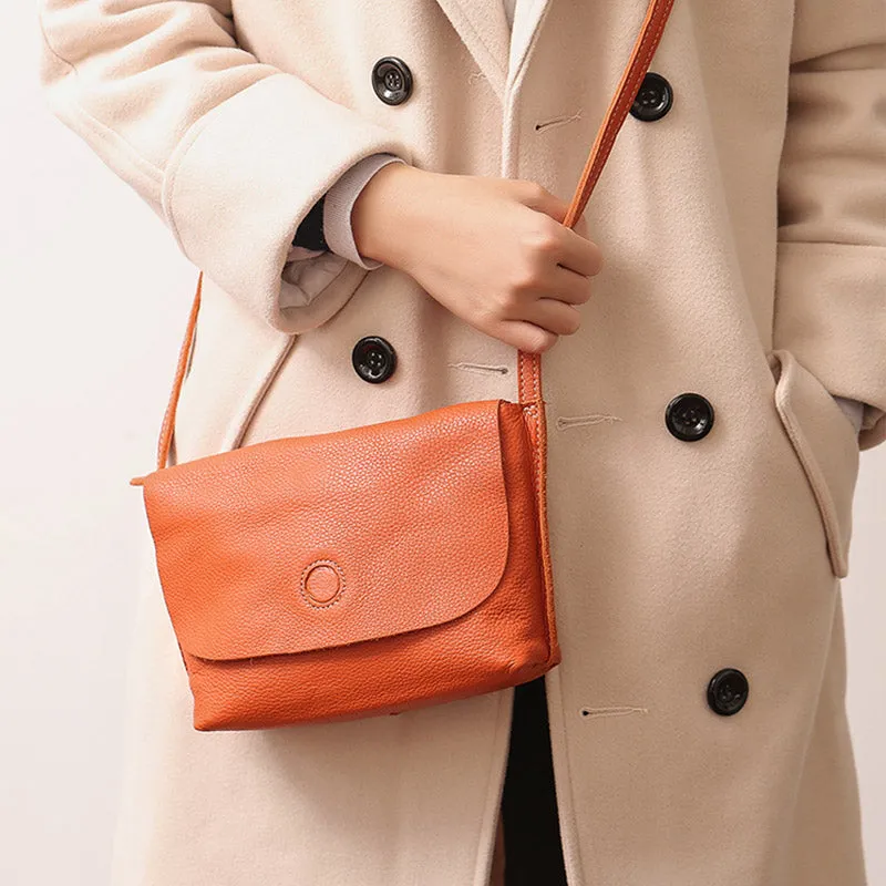 Chic Womens Leather Satchel Bag Small Crossbody Bags Purses for Women